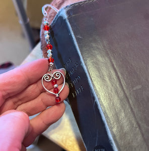 "Grateful Heart" Book Hook Metal Bookmark