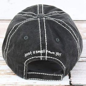 "Just a Small Town Girl" Vintage Distressed Baseball Cap