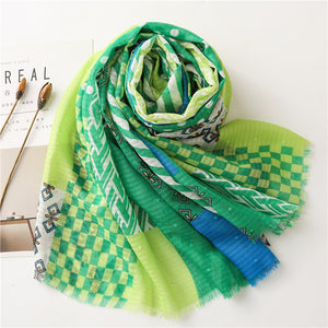 "Peasantly Geometric" Bohemian Fashion Scarf