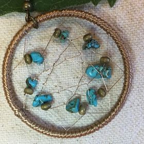 "Dream Weaver" Boho Chic Dream Catcher Hoop Statement Earrings