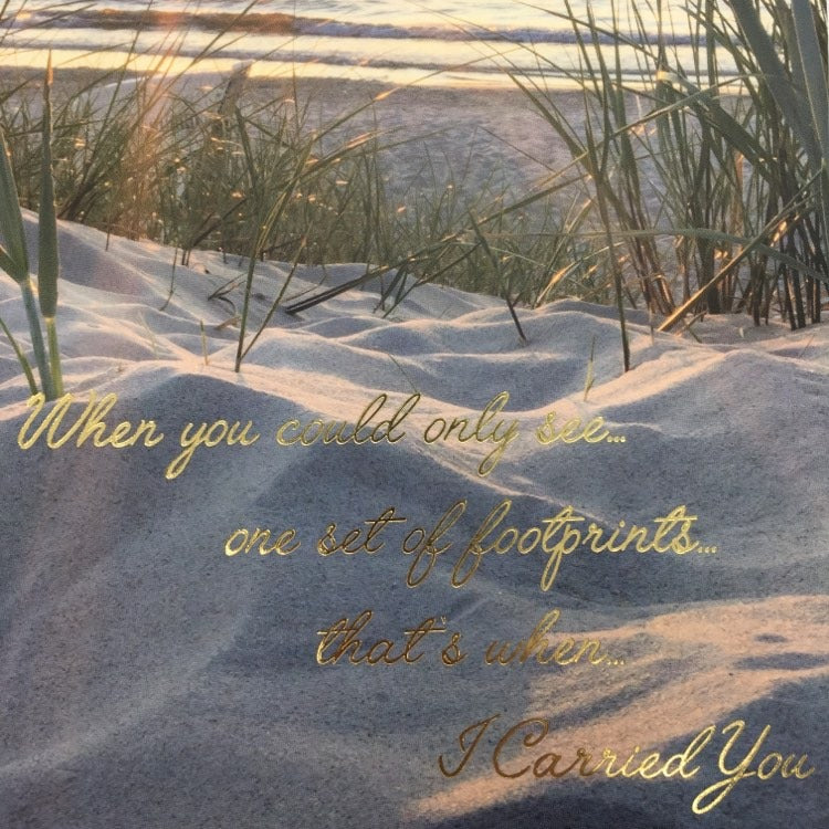 "Footprints in the Sand" Journal