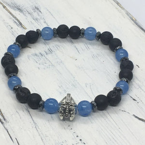 Warrior “Helmet of Salvation” Men's Beaded Bracelets--Handcrafted