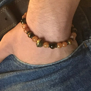 Warrior “Helmet of Salvation” Men's Beaded Bracelets--Handcrafted