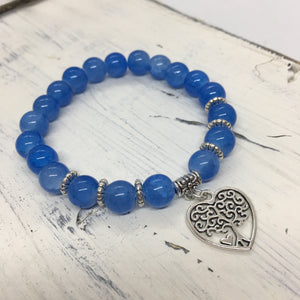 "Tree of Life & Love" Beaded Faith Statement Bracelet—Handcrafted