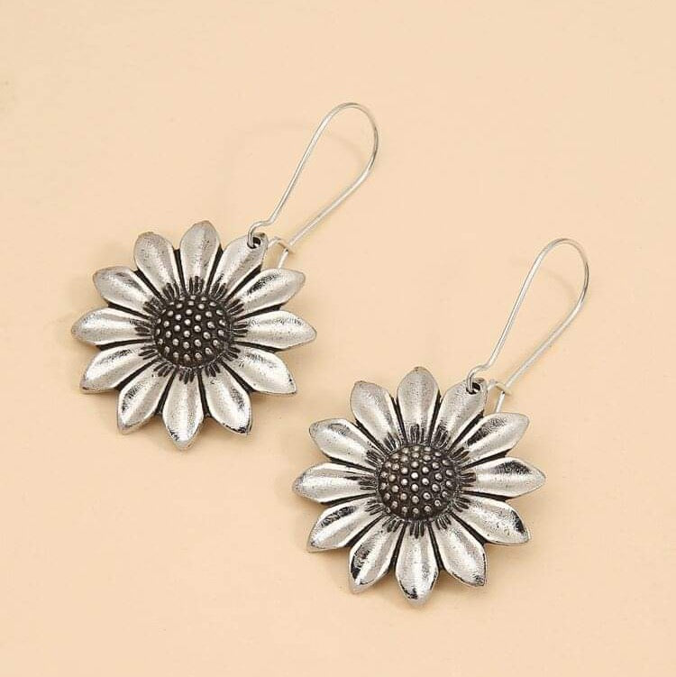 "Selah" Sunflower Boho Chic Statement Earrings