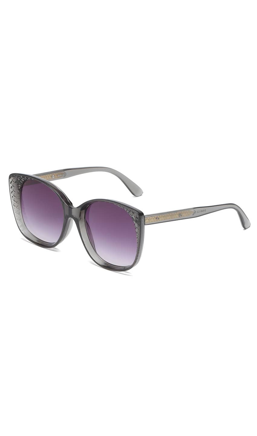 "Chrystlyn" Oversized Cat-Eye Vintage Fashion Sunglasses