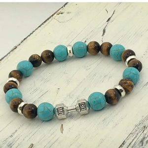 ”Strength Will Rise” Men's Beaded Faith Statement Bracelet—Handcrafted