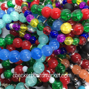 Christmas Stretch Faith Statement Bracelets—Handcrafted