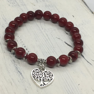 "Tree of Life & Love" Beaded Faith Statement Bracelet—Handcrafted