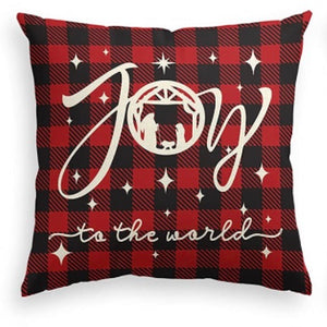 Christmas Red Buffalo Plaid Throw Pillow Cover