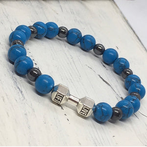 ”Strength Will Rise” Beaded Faith Statement Bracelet—Handcrafted