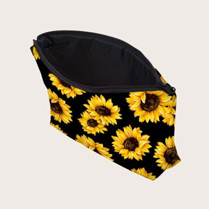 Sunflower Makeup Bag / Accessory Bag