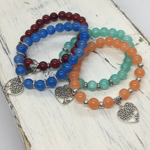 "Tree of Life & Love" Beaded Faith Statement Bracelet—Handcrafted