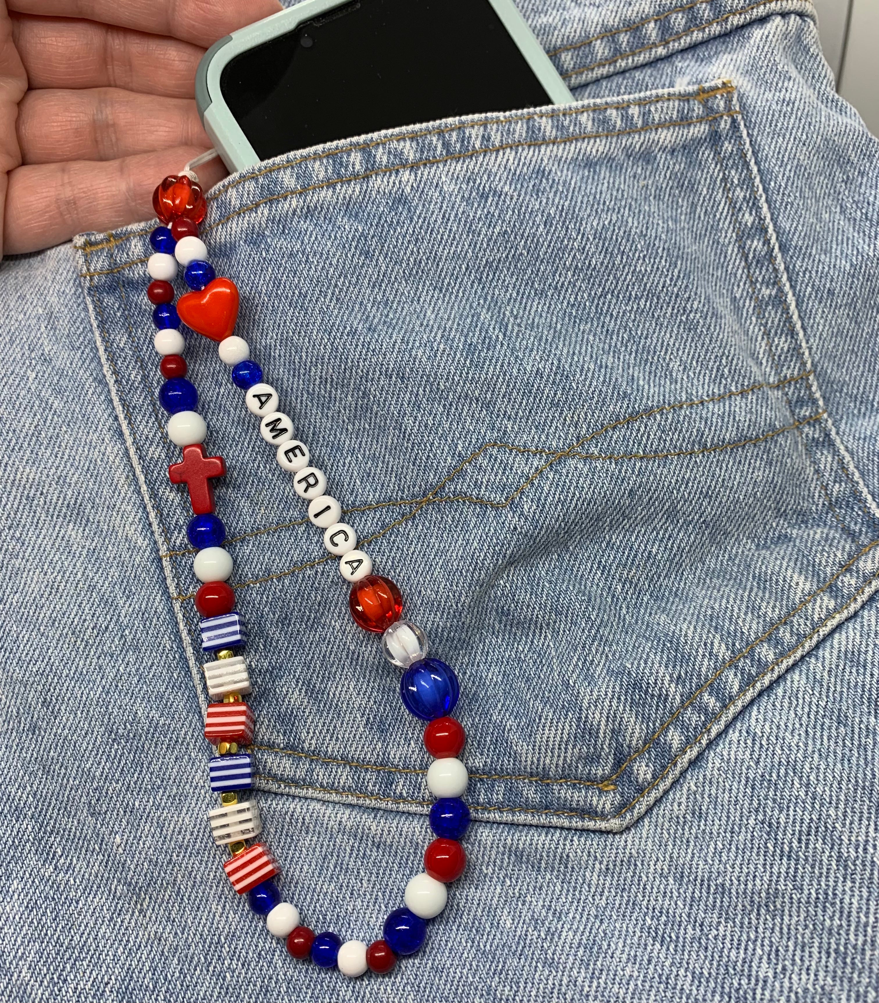 Fashion Beaded Phone Charms--Handcrafted