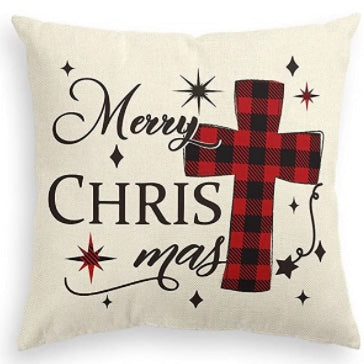 Christmas Red Buffalo Plaid Throw Pillow Cover