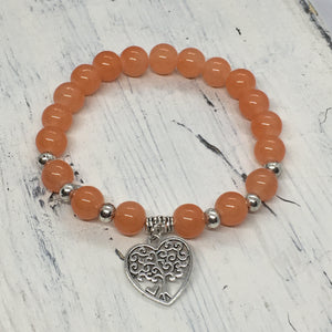 "Tree of Life & Love" Beaded Faith Statement Bracelet—Handcrafted
