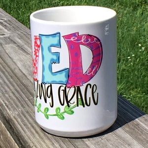 "Saved By His Amazing Grace" Mug